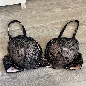 Black Lace Push Up Bra